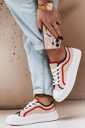 Ženske športne copate BENDIX beige Dstreet ZY0310