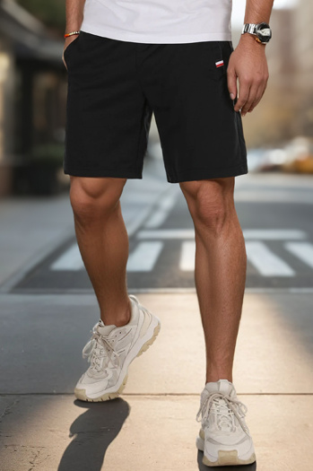 Moške črne športne hlače Dstreet SX2486