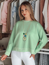 Ženska bluza prevelike velikosti z obeskom NUBISS mint Dstreet RY2801