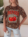 Ženska majica oversize v črtasti bež barvi ZESTSTYLE Dstreet RY2841