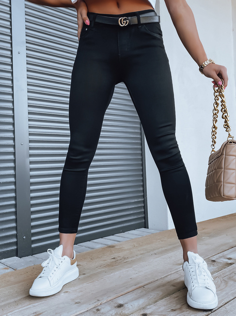 Ženske kavbojke z visokim pasom ARLET Barva Črna DSTREET UY1292