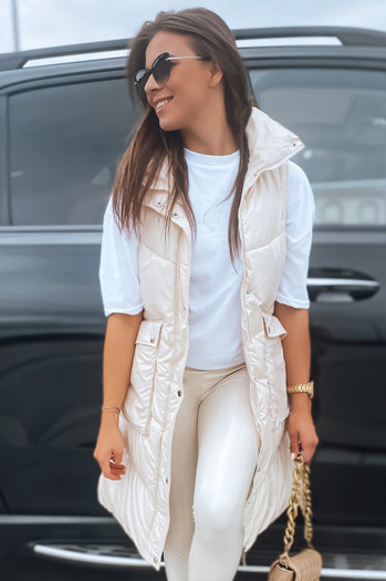 Ženski brezrokavnik MARIEL ecru Dstreet TY3014