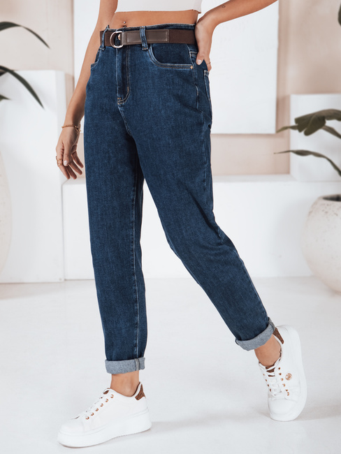 Ženske kavbojke mom fit blue Dstreet UY2752
