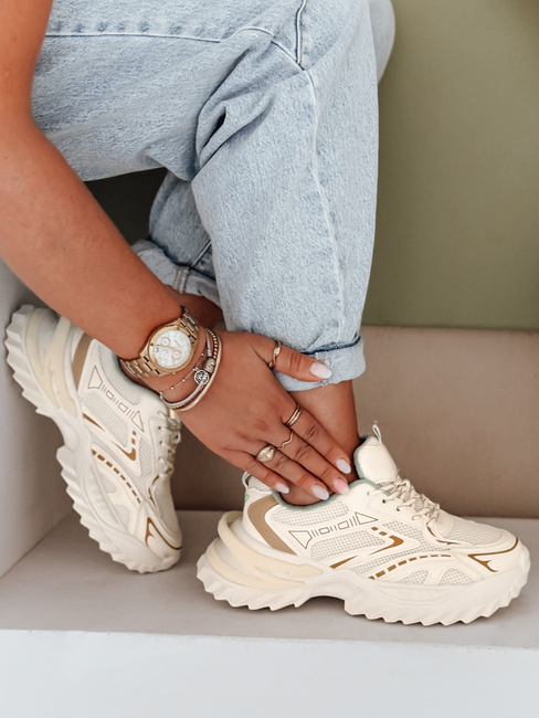 Ženske športne superge beige Dstreet ZY1008