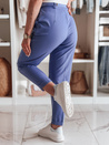 Elegantne ženske plisirane hlače s pasom PLISSO blue Dstreet UY2517