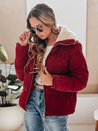 Ženska manšestrska jakna TRENDYGLAM burgundska Dstreet TY4942