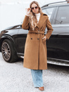 Ženski zimski plašč classic trench brown Dstreet NY0761