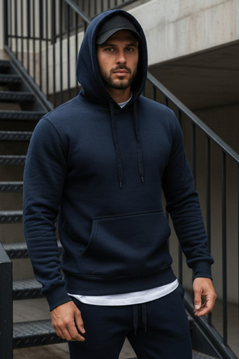 Moška jopa z zadrgo Barva Mornarica DSTREET BX3001