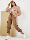 Ženske padalske hlače MIRI Barva kamela DSTREET UY1680