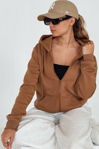 Ženska jopica VICTORIA rjave barve BY1396