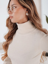 Ženski pulover z rolojem VANORIA krem Dstreet MY2487
