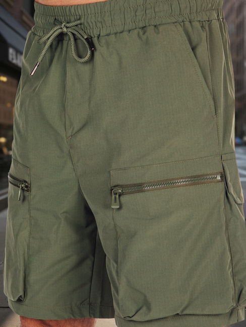 Moške bojne hlače iz blaga zelene barve Dstreet SX2508