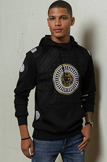 Moška jopa s kapuco Barva Črna DSTREET BX5569