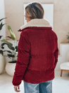 Ženska manšestrska jakna TRENDYGLAM burgundska Dstreet TY4942