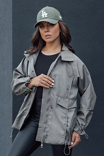 Kurtka damska ORLANDO ciemnoszara Dstreet TY4507