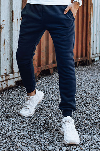 Moške mornarsko modre hlače Dstreet UX4432