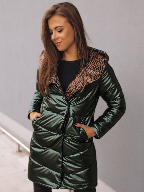 Ženska prehodna jakna DELSY LONG Barva Zelena DSTREET TY3480