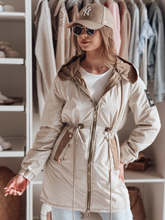 Ženske GLAMOON prehodna jakna parka beige Dstreet TY4811_3