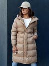 Ženski prešiti plašč GLAMMANT beige Dstreet TY4354