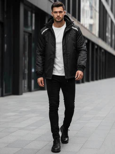 Moška smučarska jakna črna Dstreet TX5127