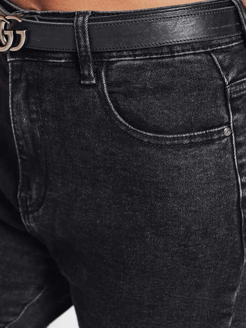 Ženske kavbojke mom fit black Dstreet UY2779