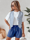 Ženske kratke hlače iz blaga SUMMER TRIP blue Dstreet SY0434