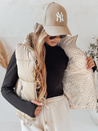Ženski prešiti telovnik URBANELLE beige Dstreet TY4973