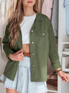 Ženska srajčna jakna oversize OVERBOR khaki Dstreet TY4889