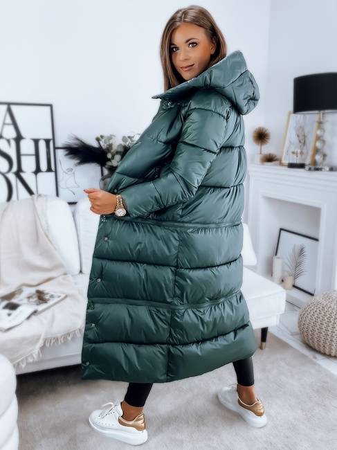 Ženska prešita jakna INKA PREMIUM Barva Temno zelena DSTREET TY3146