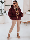 MISSLAYER ženska zimska jakna s kapuco bordo Dstreet TY5037