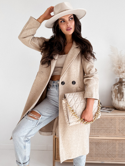 Ženski plašč HARVEST light beige Dstreet TY3883
