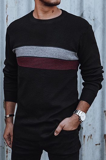 Moški črni pulover Dstreet WX2209