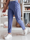 Elegantne ženske plisirane hlače s pasom PLISSO blue Dstreet UY2517