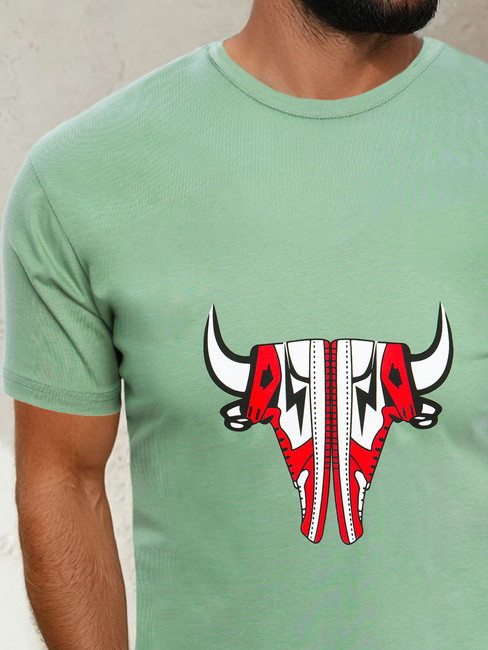 Moška majica s potiskom Barva Svetlo zelena DSTREET RX4930