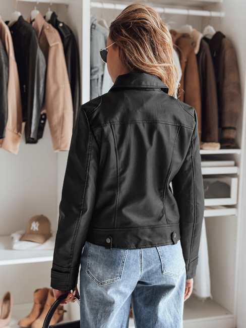 Ženska usnjena jakna DARKGLORY ramonesque black Dstreet TY4963