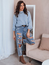 Ženski oversize pulover BILLIS Barva Svetlo modra DSTREET MY2285