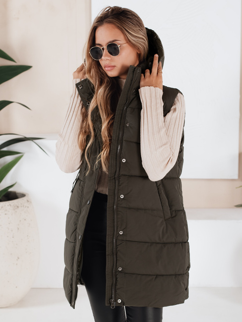 Ženski brezrokavnik TOLIS zelena Dstreet TY3299