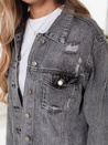 Ženska jeans jakna XENIA siva Dstreet TY5131