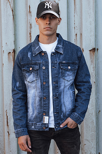 Moška džins jakna modra Dstreet TX4851