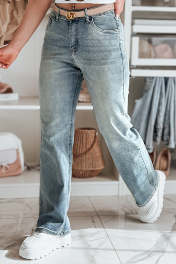 Ženske široke hlače iz džinsa LOSSLEG blue Dstreet UY2672