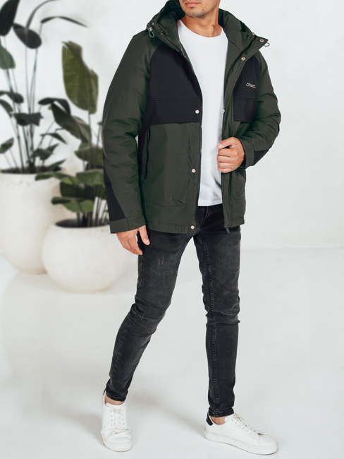 Moška zimska jakna s kapuco črna Dstreet TX5039