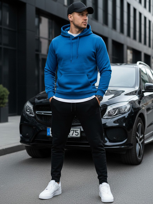 Moška jopa s kapuco Barva Modra DSTREET BX5081