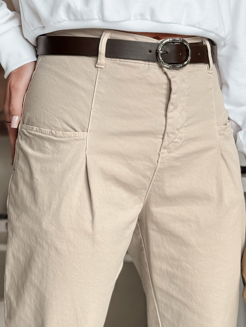 Ženske hlače CHINOSKA hlače light beige Dstreet UY2557