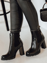 Ženski škornji s peto CHICMOVE black Dstreet ZY0578