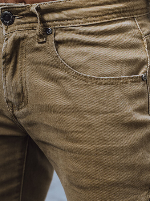 Spodnie męskie jeansowe oliwkowe Dstreet UX4353