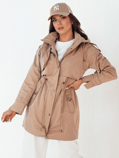 Ženska jakna parka BRENS beige Dstreet TY4232_3