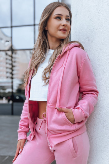 Ženska jopa z zadrgo VICTORIA Barva Roza DSTREET BY1072