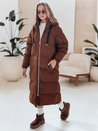 Ženska zimska dolga prešita jakna COZYSEASON rjava Dstreet TY4954