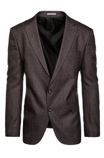 Moški blazer casual Barva rjav DSTREET MX0600