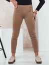Ženske hlače MODSTORY kamelje barve Dstreet UY2180